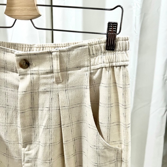 Madewell The Untailored Plaid Straight Leg Pants In Windowpane Size 8 - NEW - Picture 3 of 9